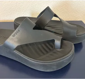 Crocs Women’s Platform Sandals Black 8 thumbnail 4