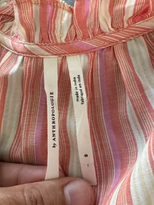 Anthropologie Womens Size Small Visayas Boho Relaxed Striped Wide Leg Jumpsuit thumbnail 5