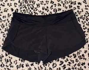 Lululemon Black Speed Up Shorts Size 8 thumbnail 1