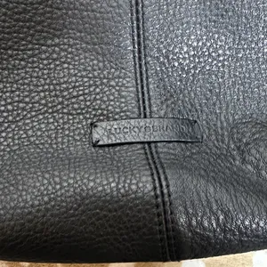 Luck Brand Black Leather Hobo Bag/ Tote thumbnail 2