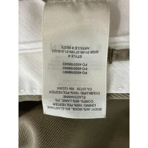 Aritzia Babaton Womens Beige Khaki Wool High Rise Wide Leg Trousers Pants Size 0 thumbnail 7