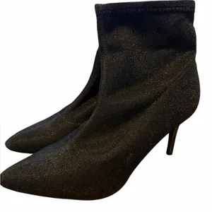 Jones New York Black Sparkle Stretch Ankle Bootie thumbnail 3
