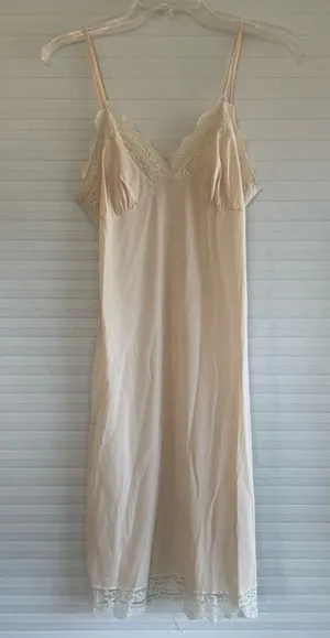 Victoria's Secret Vintage Cream Lace Slip Dress thumbnail 1