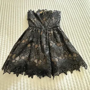 Vintage William Pearson Black Sequin Goth Dress Party Altered Item Fits Small thumbnail 8