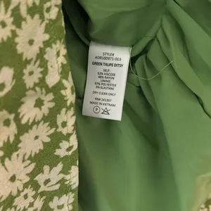 ASTR Green Ruched Floral Mini Dress, Medium thumbnail 6