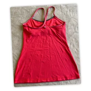 Lululemon Power Y Tank Pink Shelf Bra No Padding‎ Womens Sz. 8 thumbnail 2