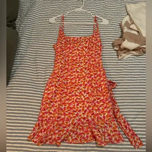 Princess Polly Pink And Orange Floral Mini Dress thumbnail 1