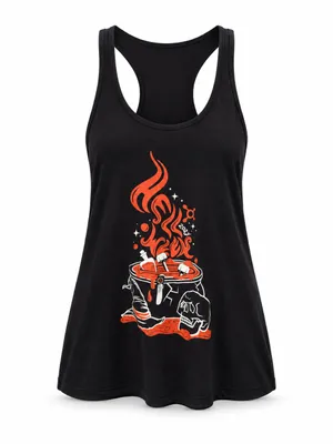 Orangetheory 2025 Hell Week Womens Medium Black Racerback Workout Tank thumbnail 2
