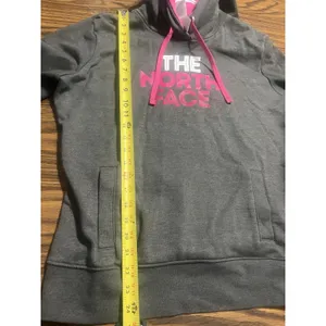 The North Face Hoodie Jacket Size L Outerwear Pink Gray - breast cancer edition thumbnail 5