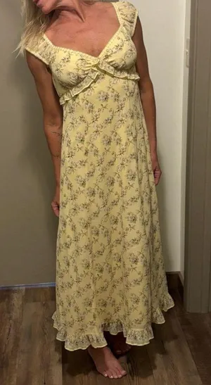 Max Studio Yellow Floral Sundress thumbnail 5
