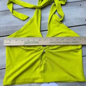 Princess Polly Omarion Top‎ Cropped Halter Cutout Size 2 NWT thumbnail 3