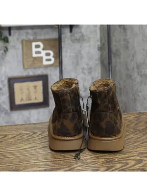 NWT Universal Thread Microsuede Ankle Boots with Memory Foam Leopard Brown 6M thumbnail 5