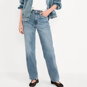 Old Navy OG LOOSE Secret-Smooth High Rise Denim High Waist Straight Leg Jeans thumbnail 2