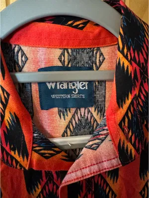 Vintage Aztec wrangler pearl snap thumbnail 2