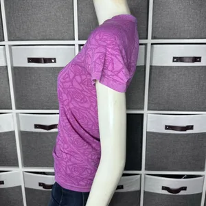Lululemon Swiftly Tech Short Sleeve Crew Heathered Regal Plum Size 6 thumbnail 10