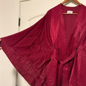 Runaway the Label Deep Red Kimono wrap Top thumbnail 2
