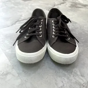Superga Womens 41 1/2 or 8.5‎ or Mens 10 Grey Shoes Sneaker Skate Casual thumbnail 3