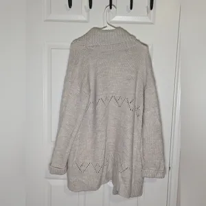 JACK by BB Dakota NWT Oatmeal Chunky Knit Open Front Cardigan Sweater Medium thumbnail 3