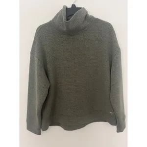 The American Outdoorsman XL Olive Green Cowl Neck Textured Pullover Top Camping thumbnail 2