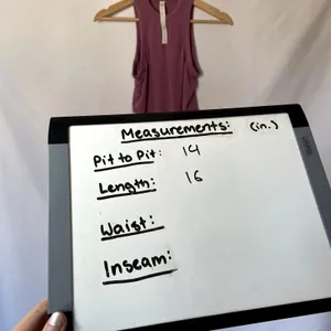 Lululemon pink tank top workout women's size 4 modal and elastane lightweight thumbnail 4