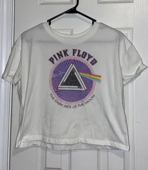 Old Navy Pink Floyd Band Tee Crop Top thumbnail 3