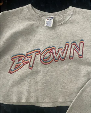 Cropped Jerzees Crewneck thumbnail 3