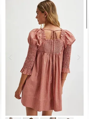 Free People Star Dip Mini Dress - Glass Roses Combo thumbnail 5