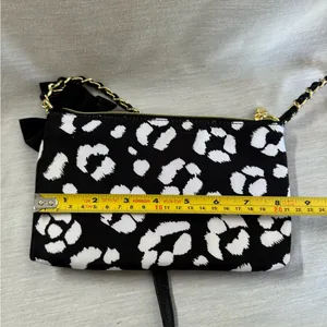 Betsey Johnson Black and White Shoulder Bag thumbnail 7