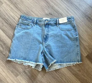 Hollister Light Blue Jean Shorts High rise Casual Denim 33 thumbnail 1
