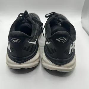 Hoka One One Clifton 9 Women's Running Shoes Black White Size 6.5B thumbnail 3