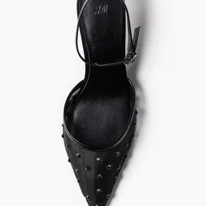H&M Rhinestone Embellished Mesh Pumps thumbnail 4