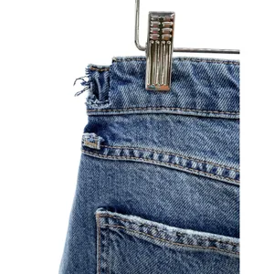 We The Free Free People Come As You Are Denim Maxi Skirt High Rise Blue Long Slit Skirt 32 thumbnail 5