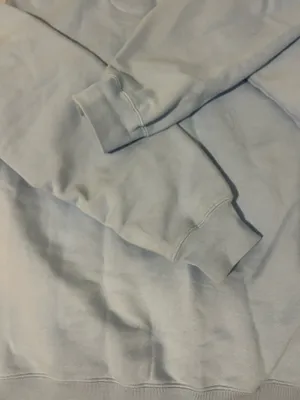OVO Light Blue Quarter-Zip Sweatshirt with Embroidered Owl thumbnail 8
