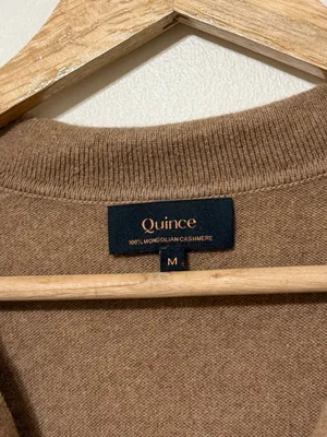 Quince Mongolian Cashmere Polo Sweater Size Medium Women’s thumbnail 3