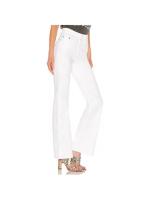 Nobody Denim Jacqueline‎ Flare High Rise white Jeans size 28 thumbnail 3