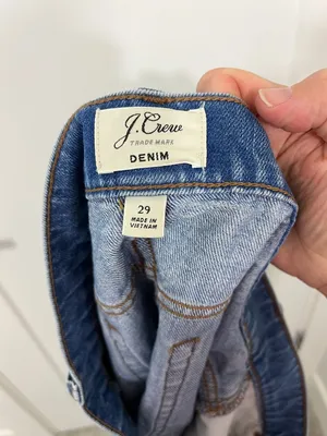 J.Crew Size 29 Medium Wash Denim Mini Skirt thumbnail 4