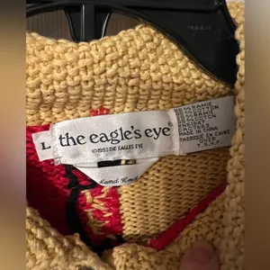 “The Eagles Eye” Autumn Cardigan- 1993 Vintage thumbnail 3