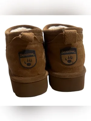 Bearpaw Daphne Suede Ultra Mini Platform Boots Brown Tan Women's Size 6 thumbnail 3