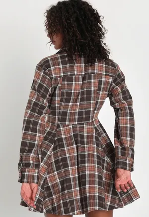 Lulus Plaid Dress Mini thumbnail 3