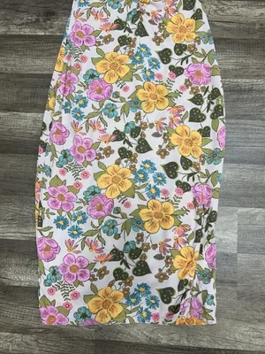 Vtg Floral Slip Dress XS Y2K Retro 70s Inspired Boho Festival Midi Hippie Garden thumbnail 15