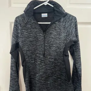 Columbia Womens Optic Got It II 1/2 Zip Pullover Sz M Black Gray thumbnail 1