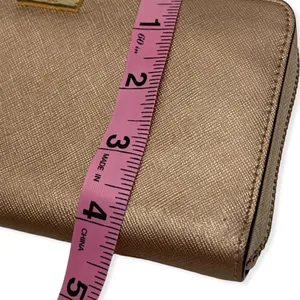 Kate Spade Leather Rose Gold Accordion Wallet thumbnail 11