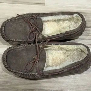 Ugg Australia Brown and Tan Slippers Women’s 8 thumbnail 5