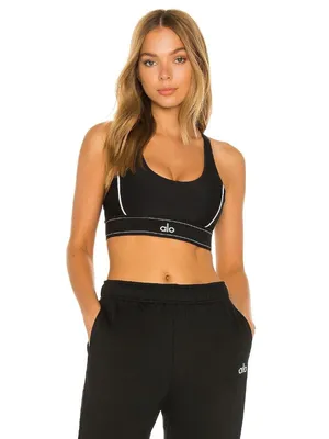 Alo Yoga Suit Up Bra in Black Large New Womens Cropped Tank Top thumbnail 12