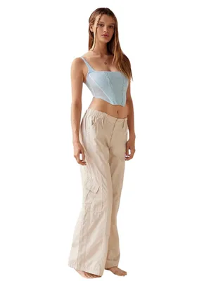 NWT Urban Outfitters Out From Under Lovestruck Lace Corset Top in Sky XL thumbnail 3