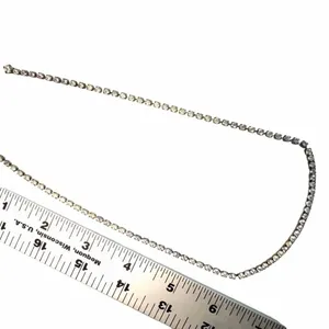 Vintage Rhinestone Tennis bar Necklace thumbnail 3