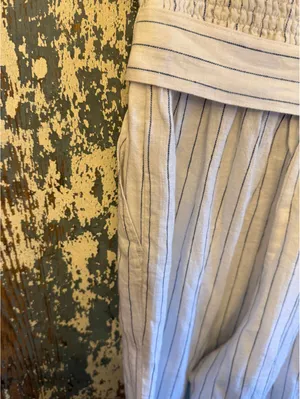 Abercrombie and Fitch Striped Linen Jumpsuit size Small thumbnail 4