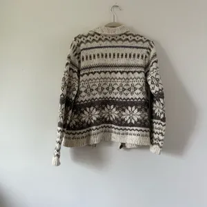 Croft & Barrow Nordic Fair Isle Zip Cardigan Scandinavian Après Ski Cozy Cabin Sweater M thumbnail 2