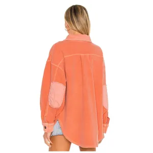 Free People We the Free Ruby Fleece Shirt Jacket Size Small thumbnail 3