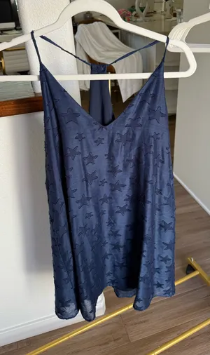 Blue star mini dress slip thumbnail 1